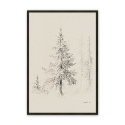 [Color:Satin Black], Picture of art in a Satin Black frame