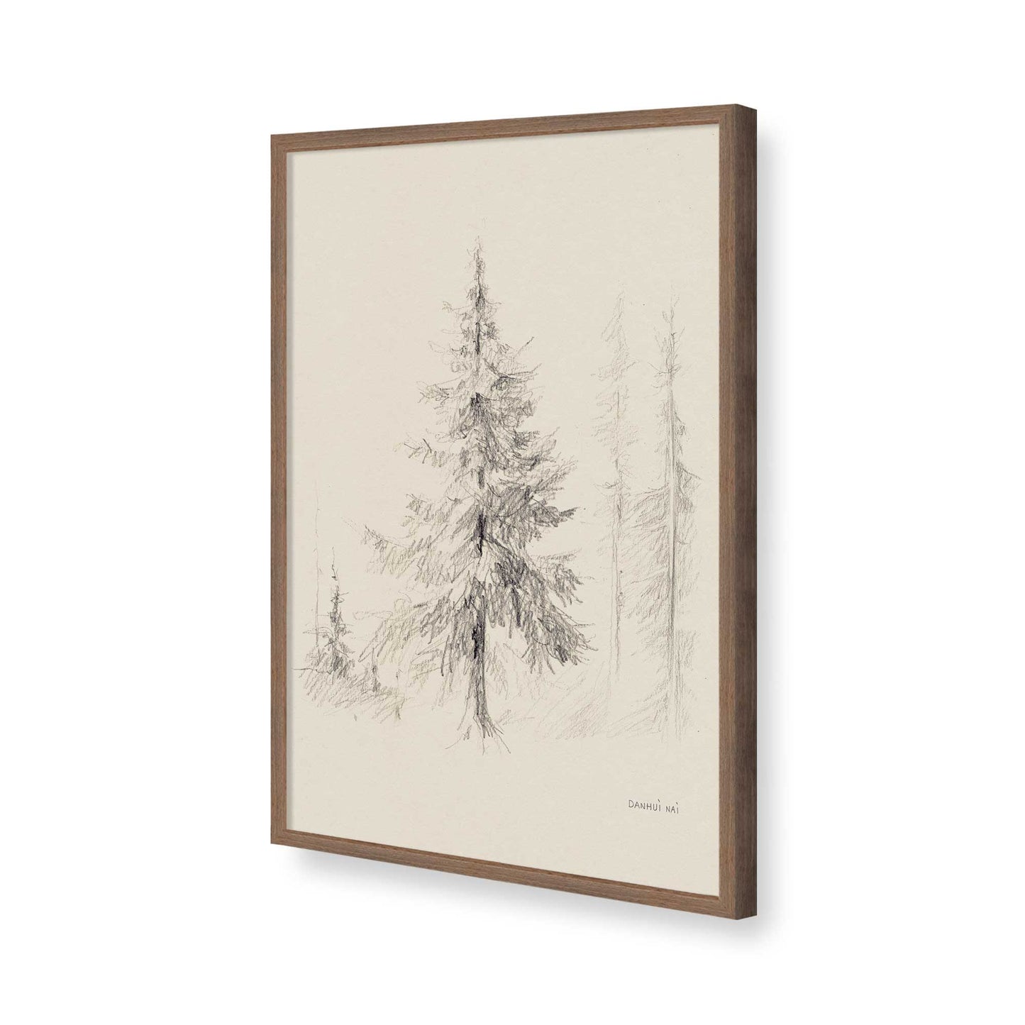 [Color:Walnut], Picture of art in a Walnut frame of the corner