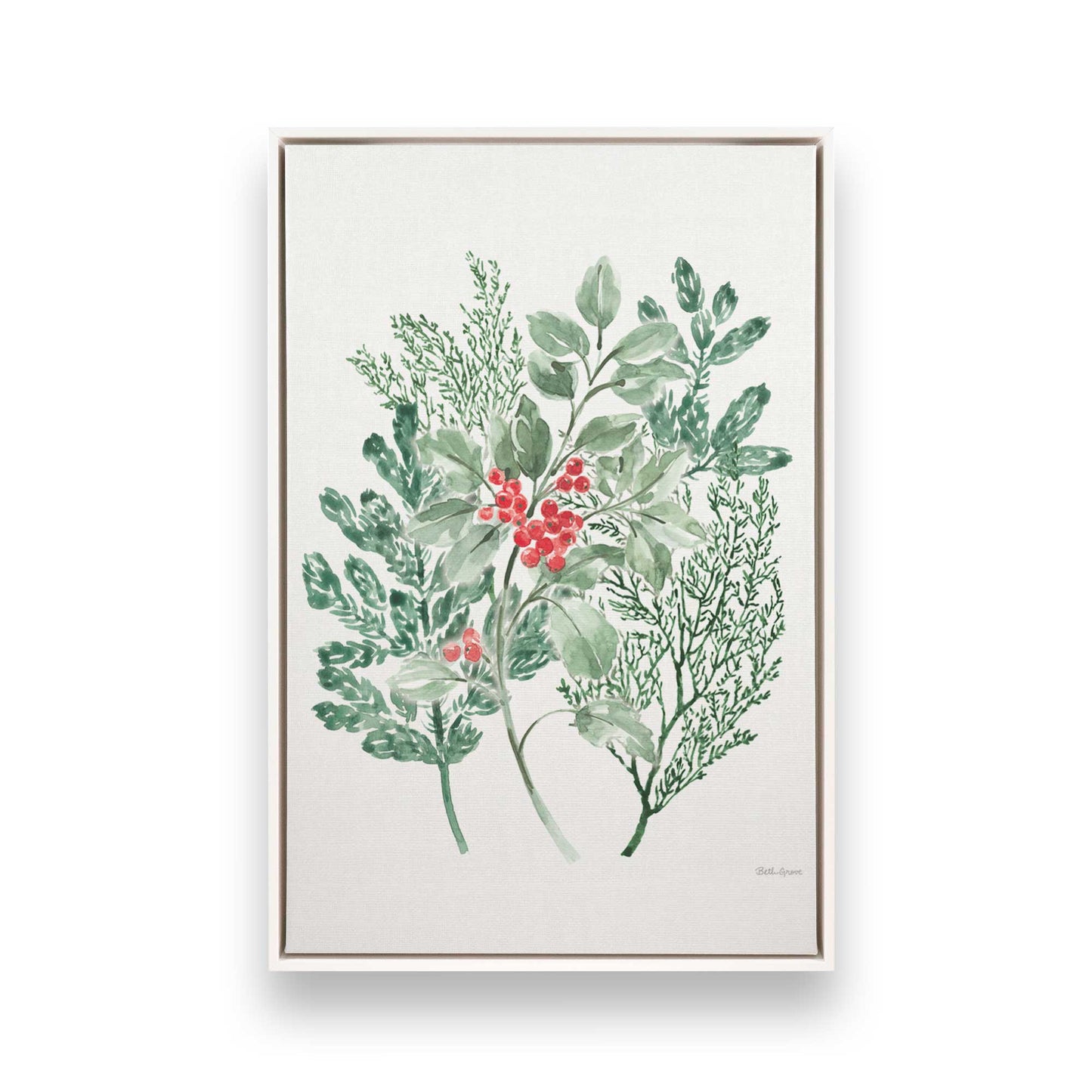 [Color:Opaque White], Picture of art in a White frame