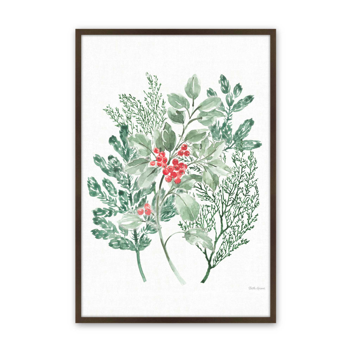[Color:Belvinder Brown], Picture of art in a Belvinder Brown frame