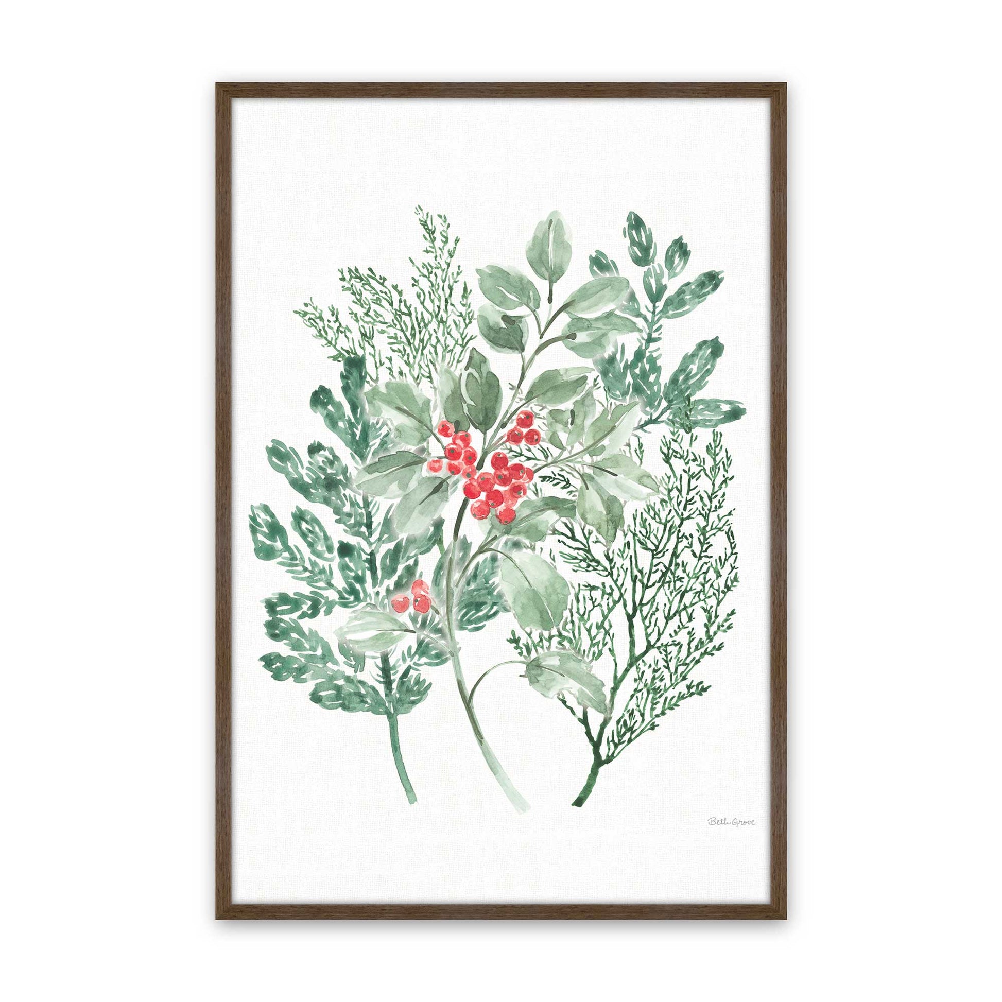 [Color:Walnut], Picture of art in a Walnut frame