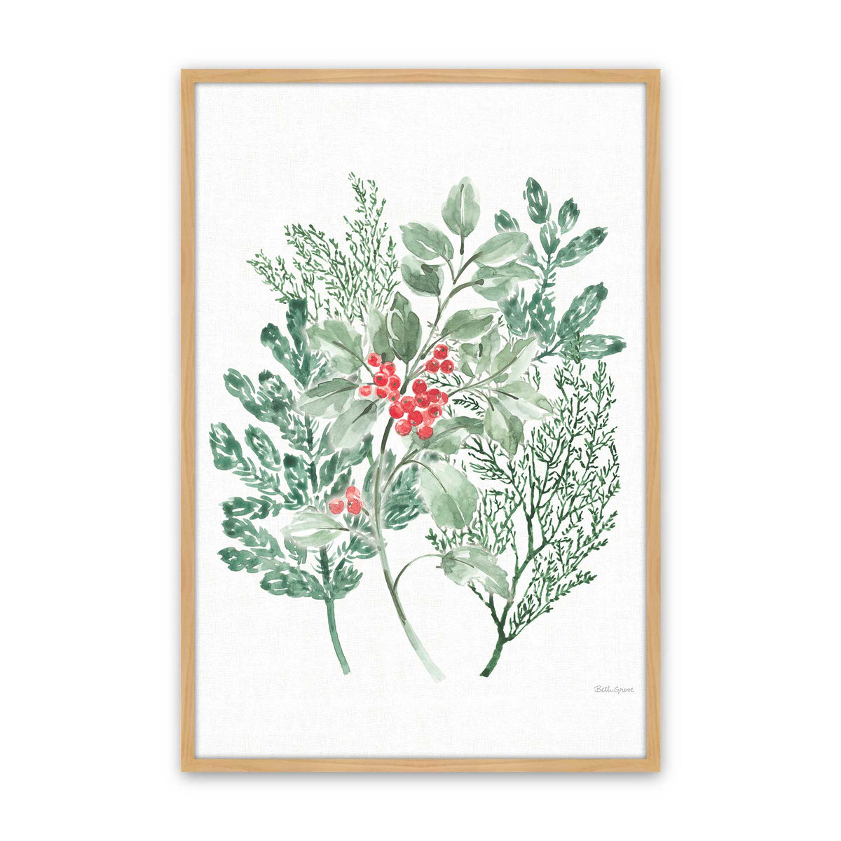 [Color:American Maple], Picture of art in a American Maple frame