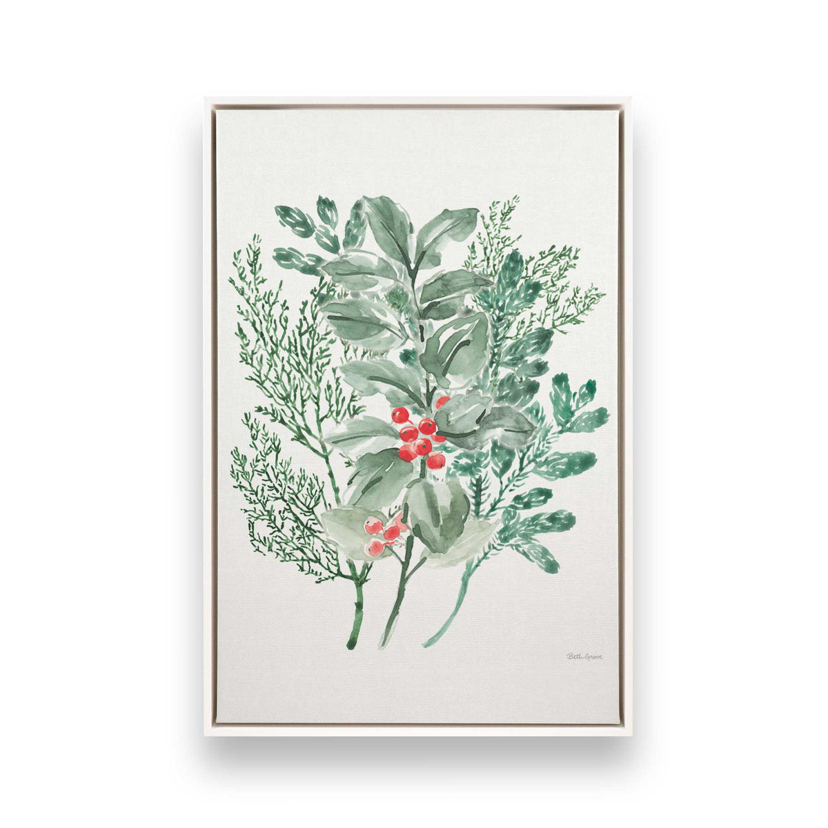 [Color:Opaque White], Picture of art in a White frame