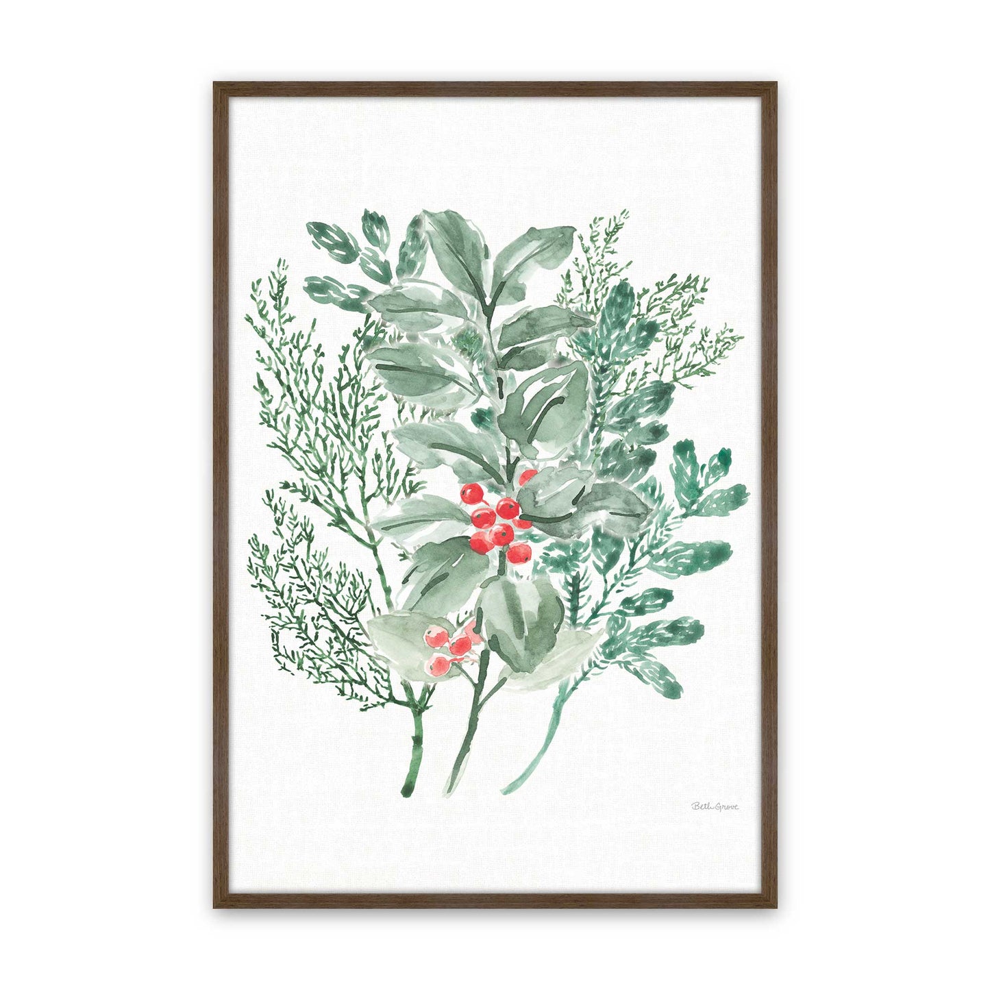 [Color:Walnut], Picture of art in a Walnut frame