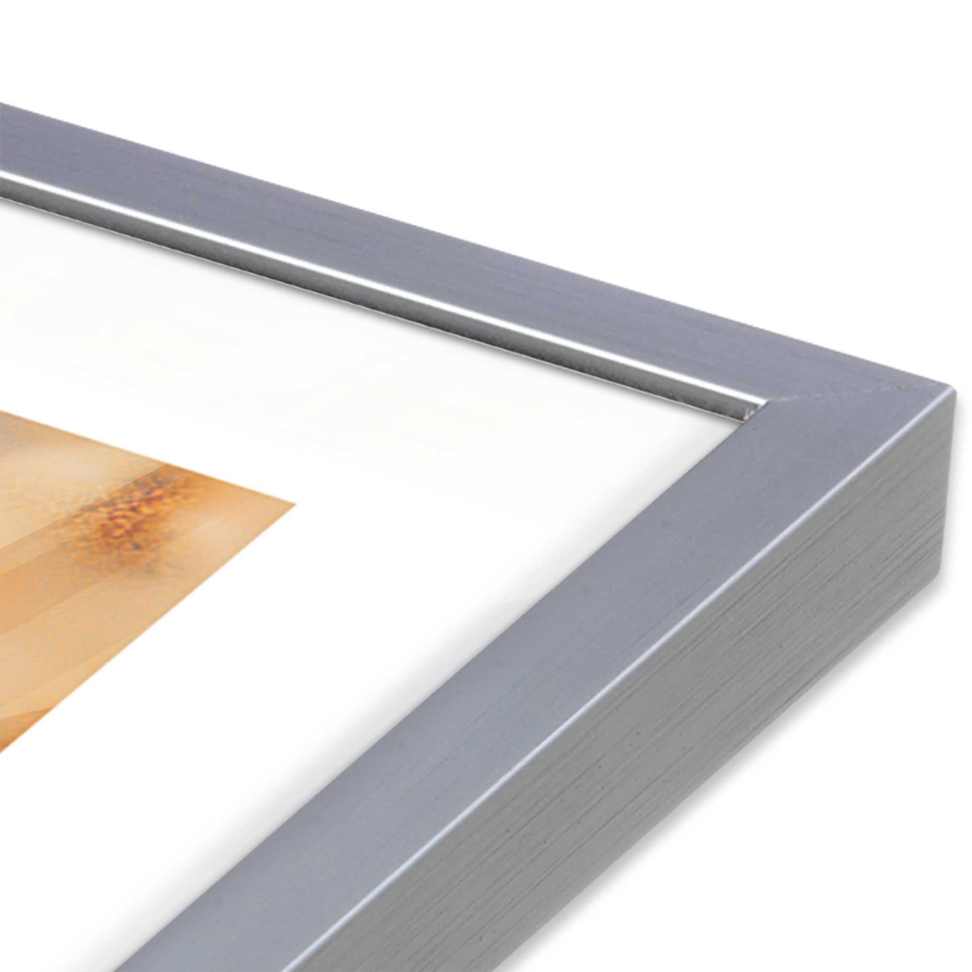 [Color:Polished Chrome], Picture of art in a Polished Chrome frame at an angle