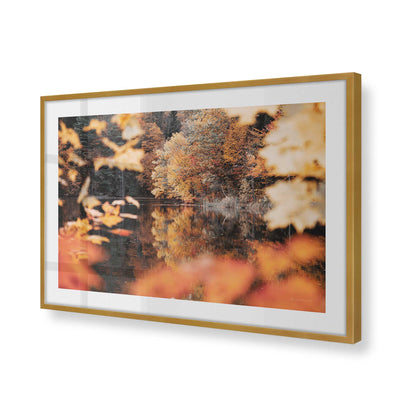 [Color:Polished Gold], Picture of art in a Polished Gold frame of the corner