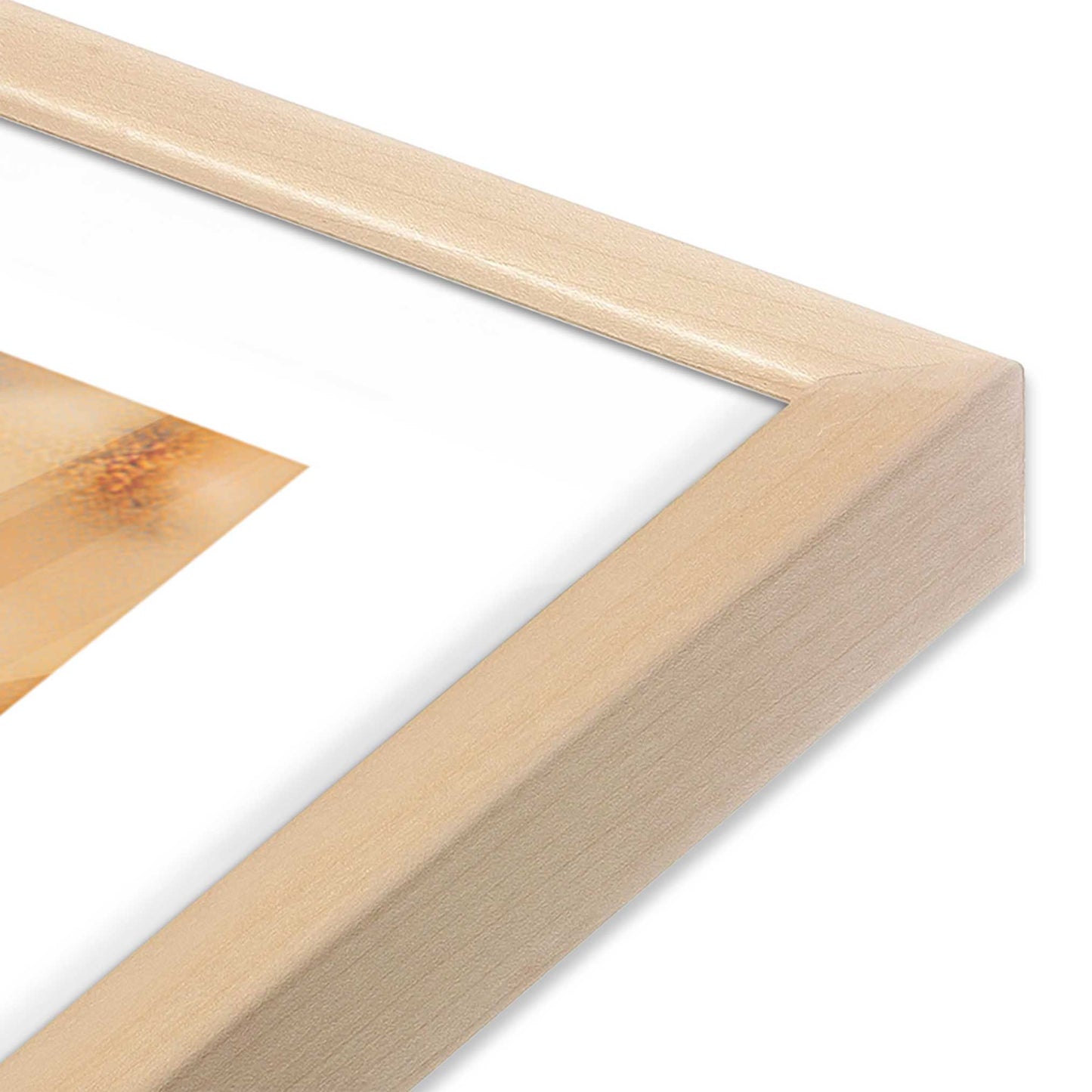 [Color:Raw Maple], Picture of art in a Raw Maple frame at an angle