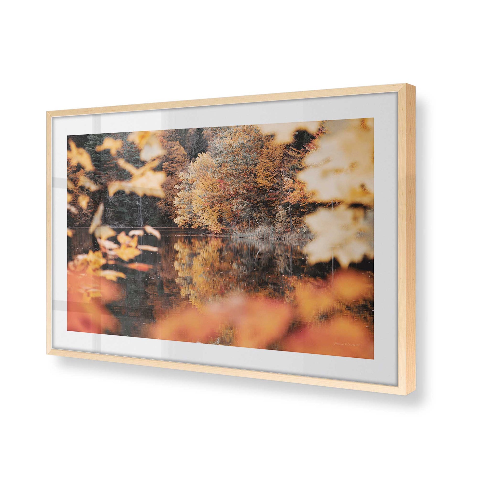 [Color:Raw Maple], Picture of art in a Raw Maple frame of the corner