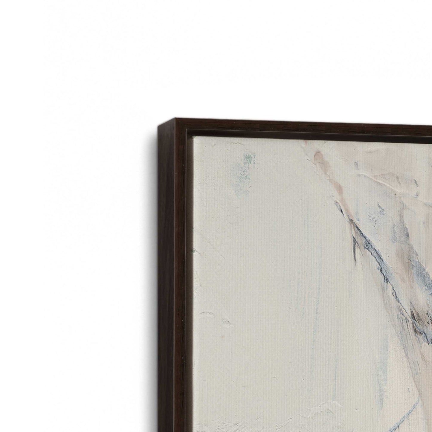 [Color:Espresso], Picture of art in a Espresso frame at an angle