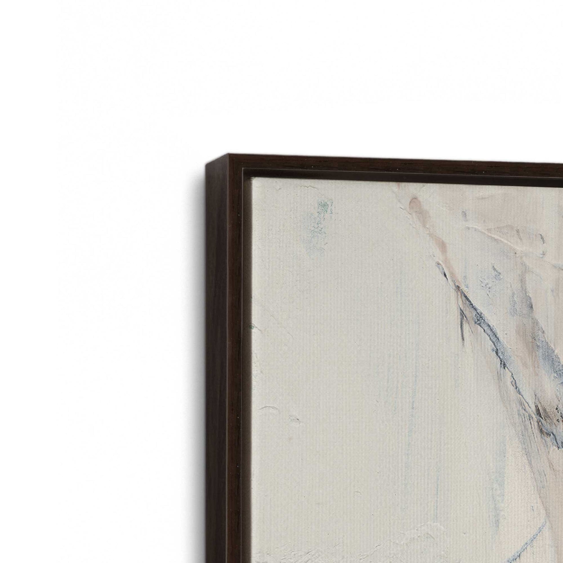 [Color:Espresso], Picture of art in a Espresso frame at an angle