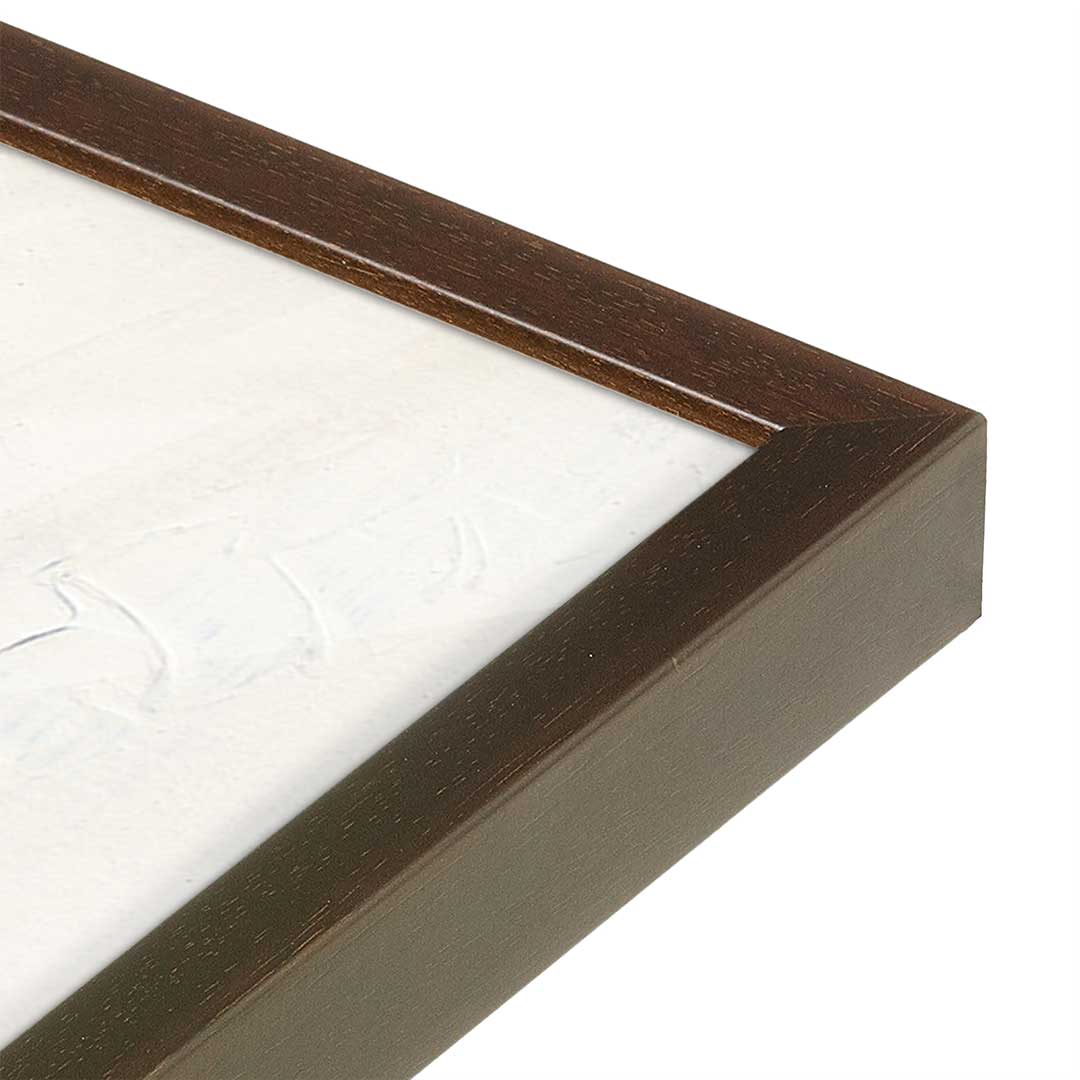 [Color:Espresso], Picture of art in a Espresso frame at an angle