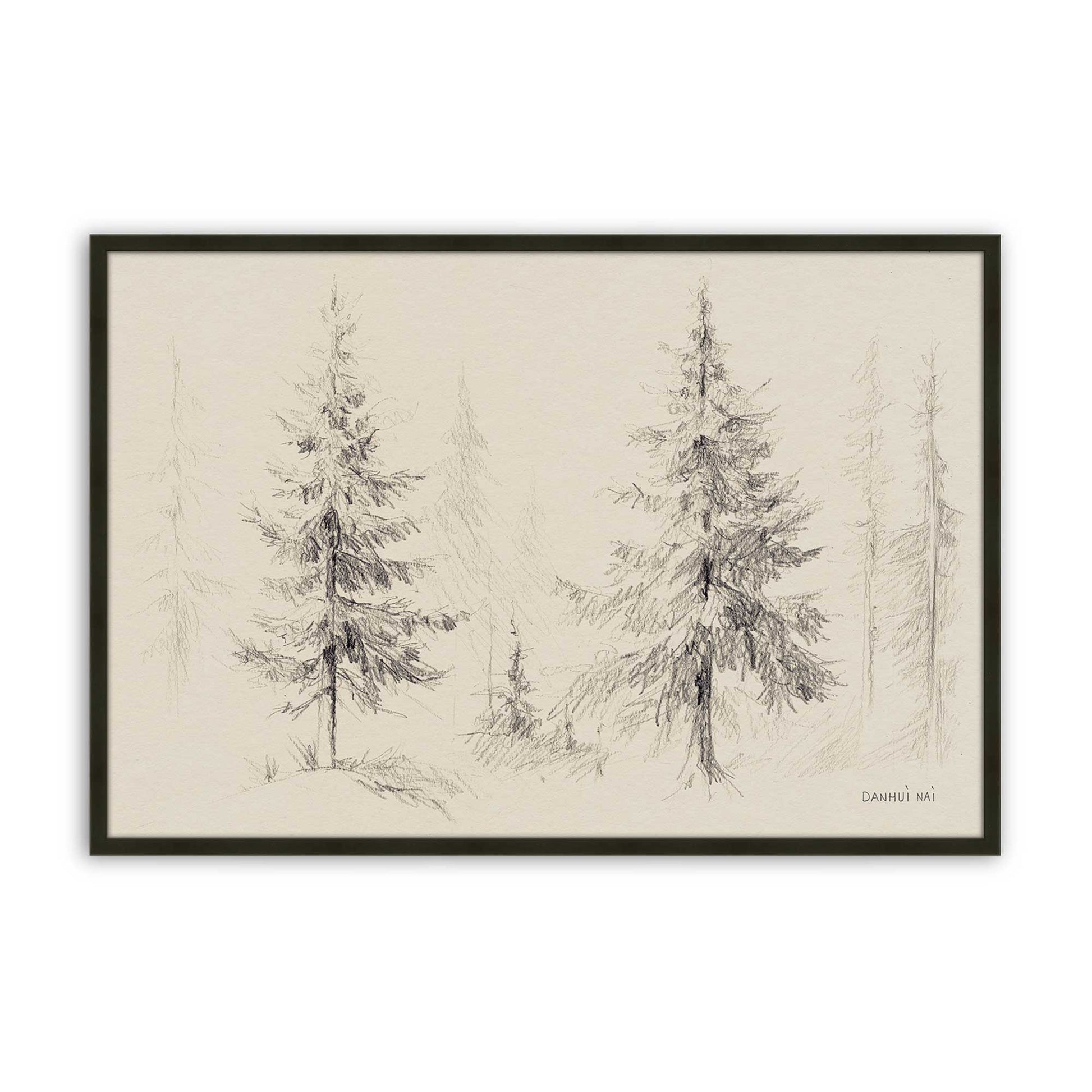 [Color:Satin Black], Picture of art in a Satin Black frame