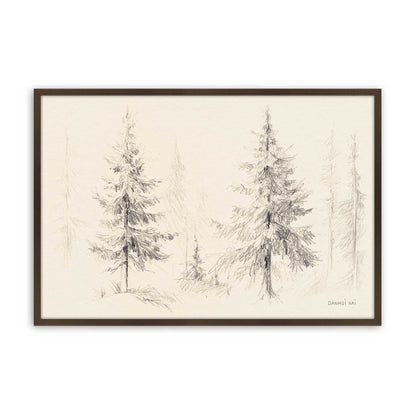 [Color:Belvinder Brown], Picture of art in a Belvinder Brown frame