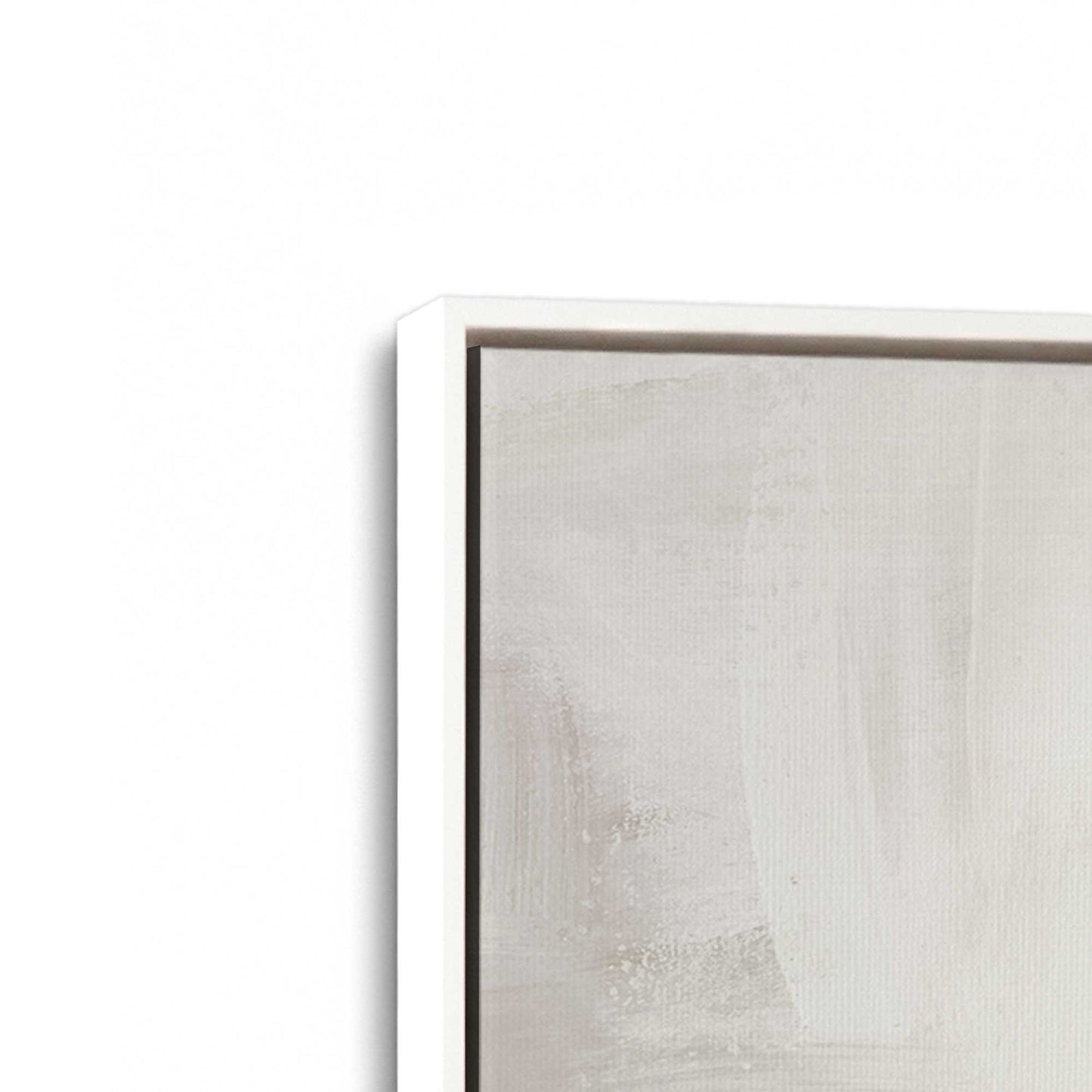 [Color:Opaque White], Picture of art in a White frame at an angle