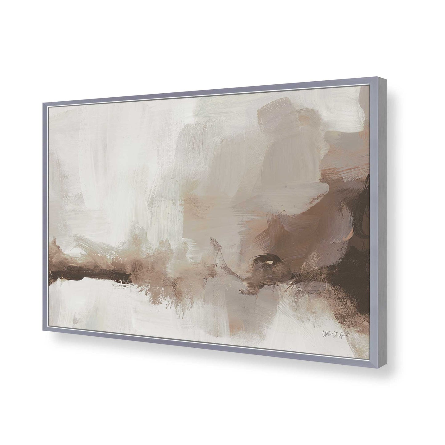 [Color:Polished Chrome], Picture of art in a Polished Chrome frame of the corner