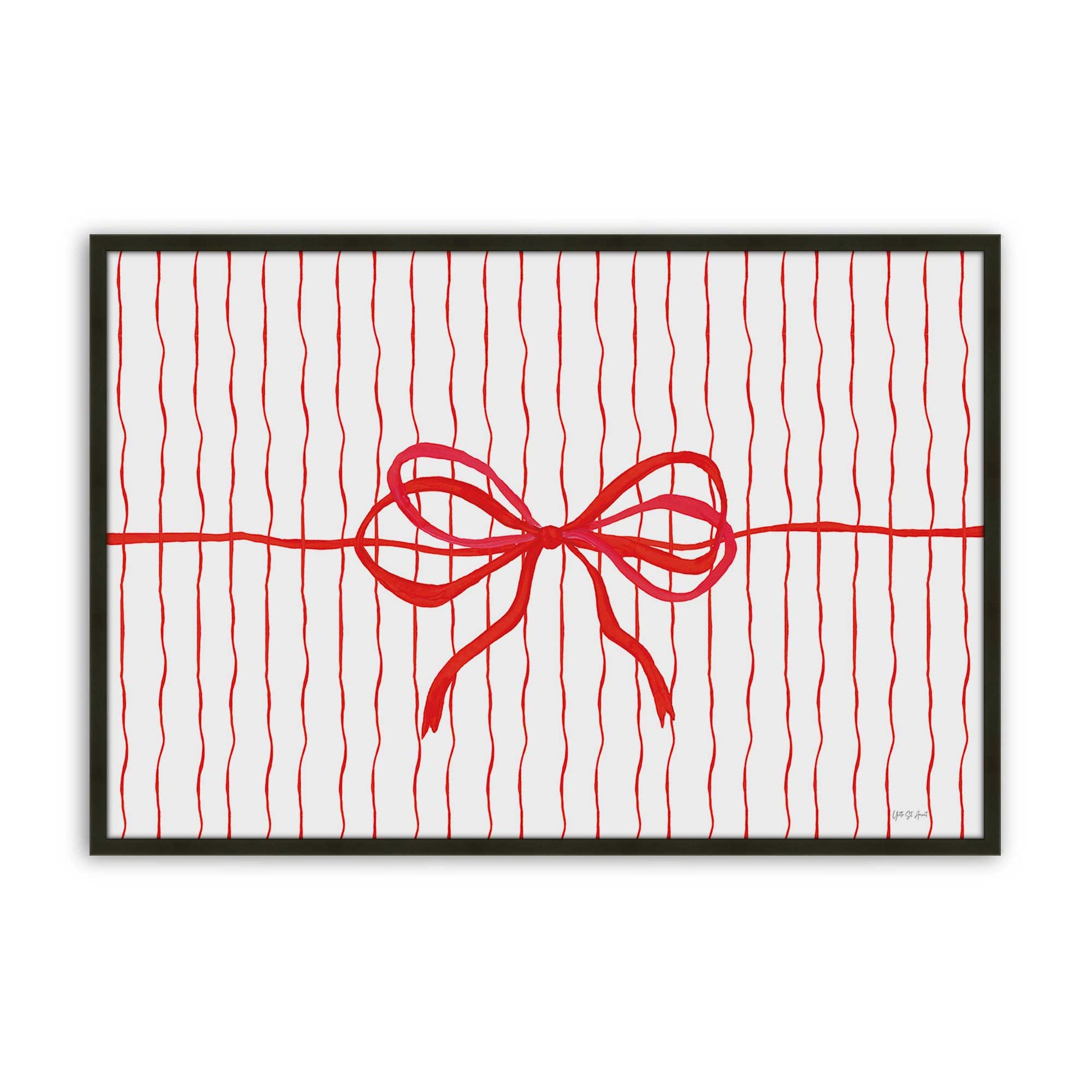 [Color:Satin Black], Picture of art in a Satin Black frame