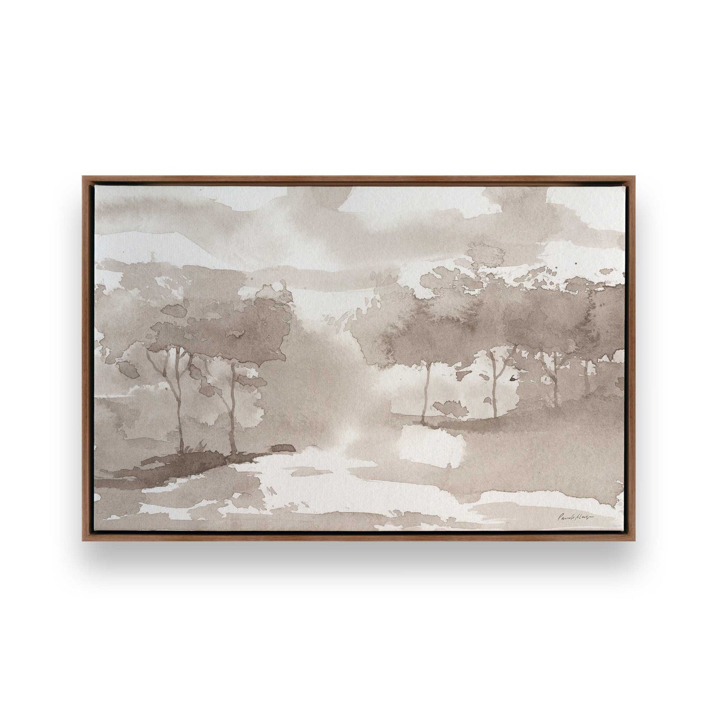 [Color:Walnut], Picture of art in a Walnut frame