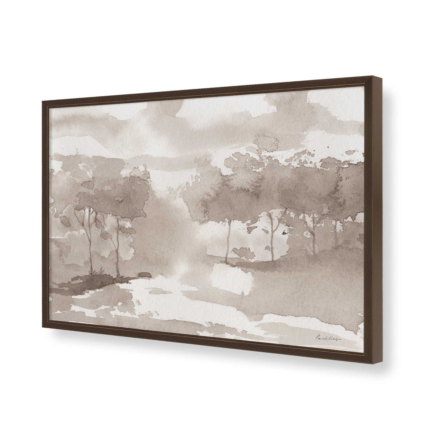 [Color:Belvinder Brown], Picture of art in a Belvinder Brown frame of the corner