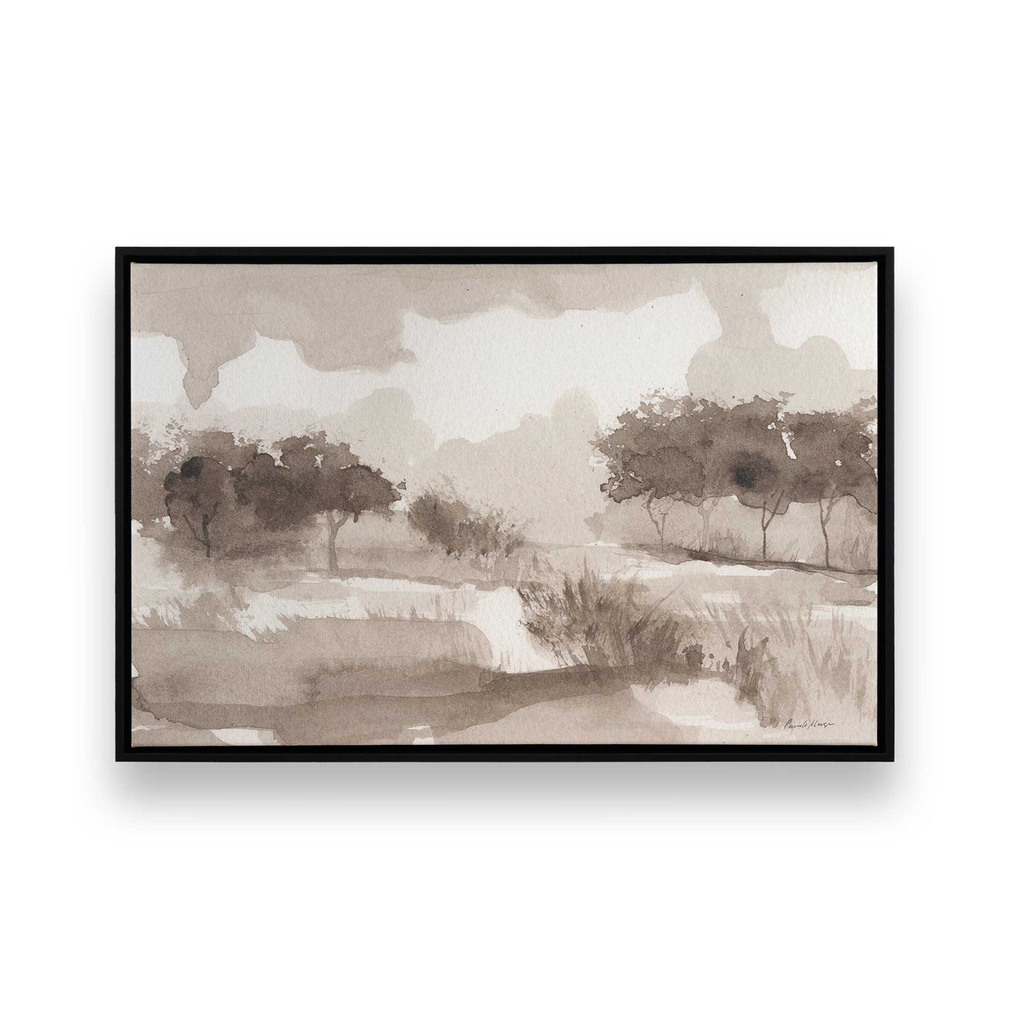 [Color:Satin Black], Picture of art in a Satin Black frame