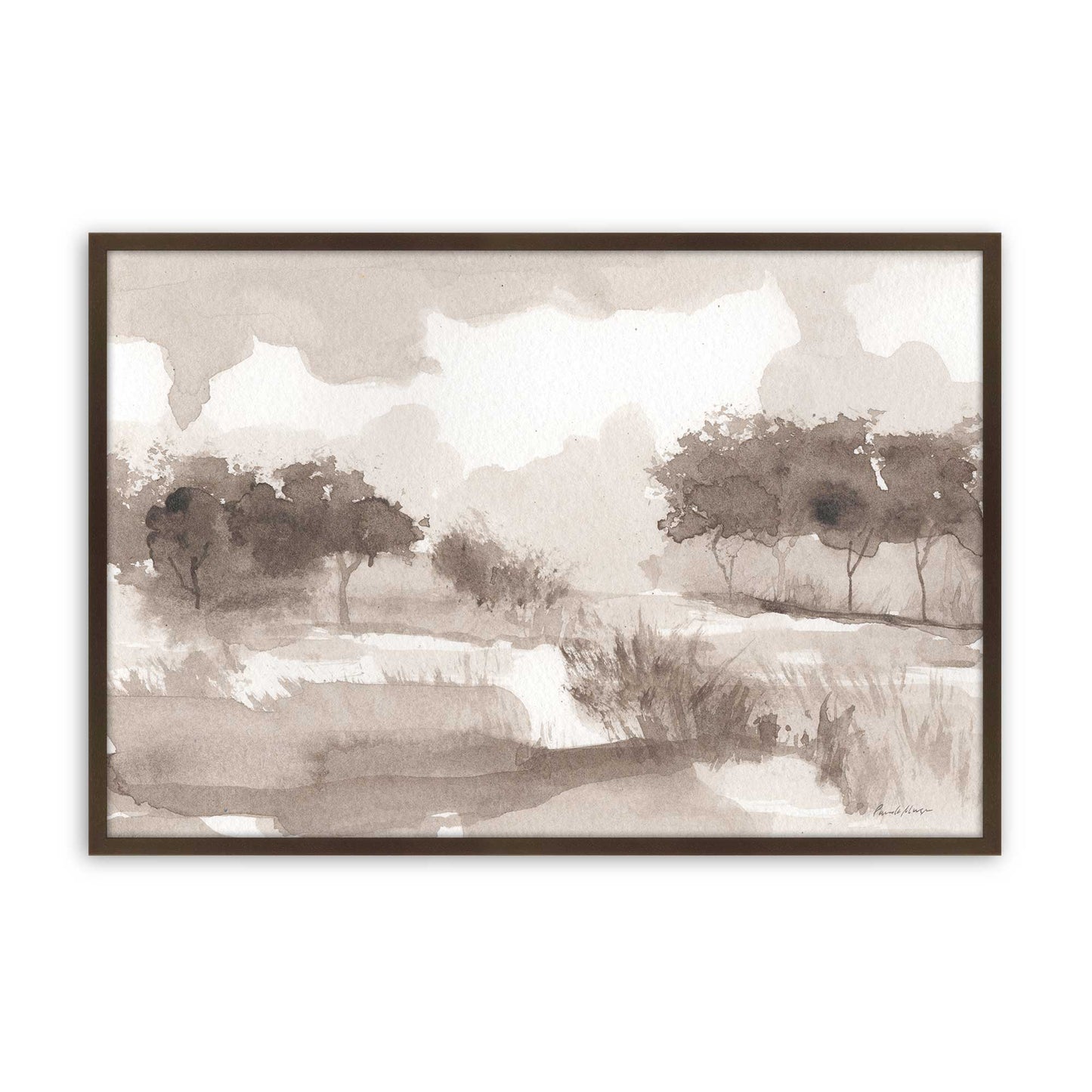 [Color:Belvinder Brown], Picture of art in a Belvinder Brown frame