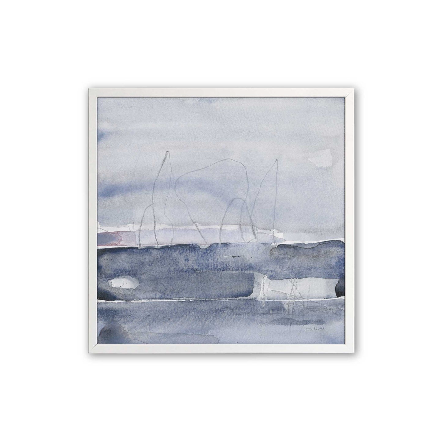 [Color:Opaque White], Picture of art in a Opaque White frame