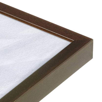[Color:Espresso], Picture of art in a Espresso frame at an angle