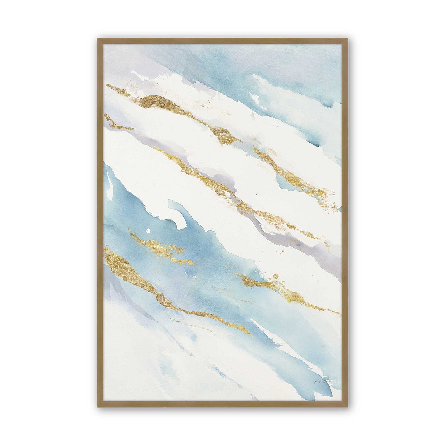 [Color:Brushed Gold], Picture of art in a Brushed Gold frame