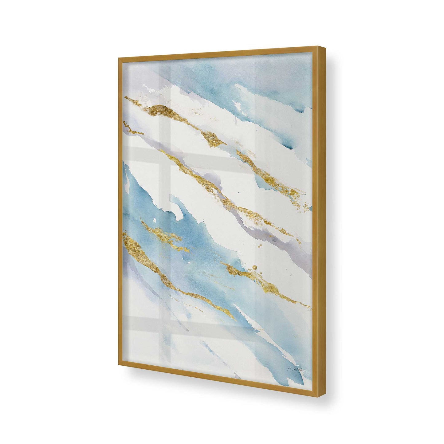 [Color:Polished Gold], Picture of art in a Polished Gold frame of the corner