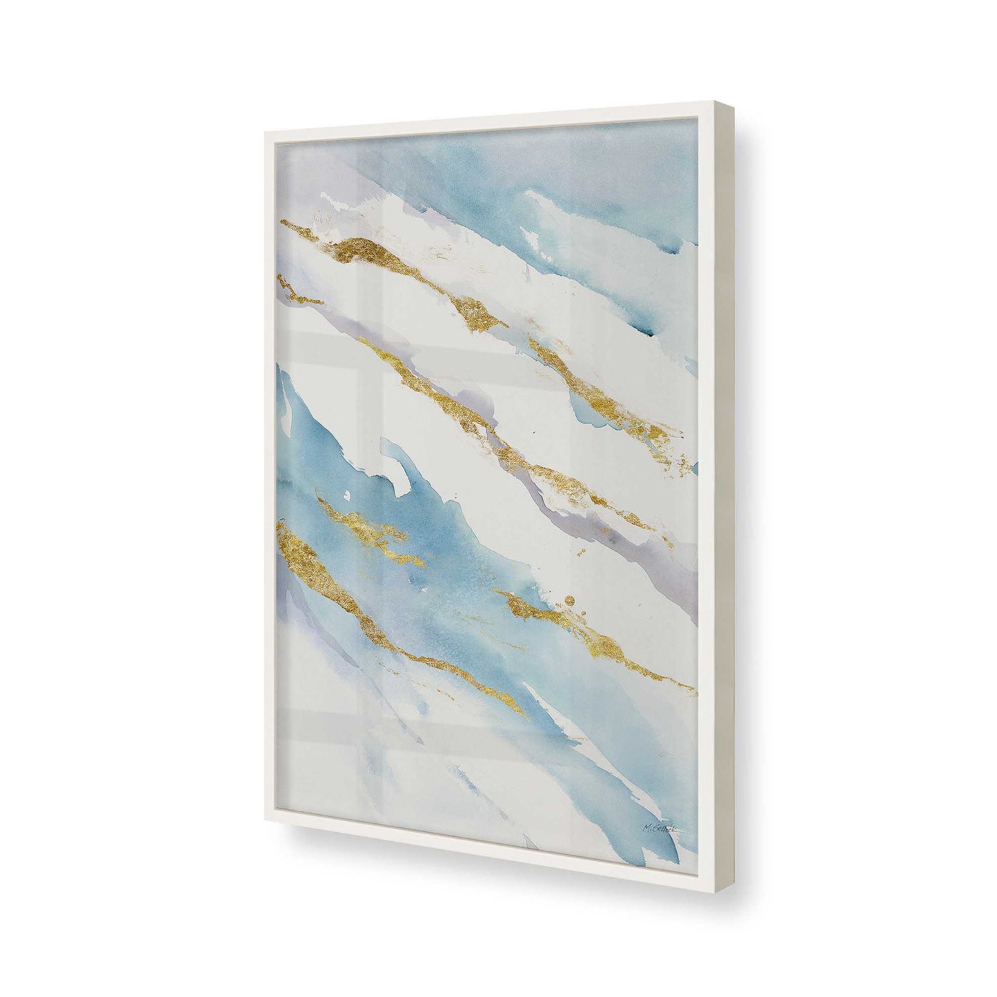 [Color:Opaque White], Picture of art in a Opaque White frame of the corner