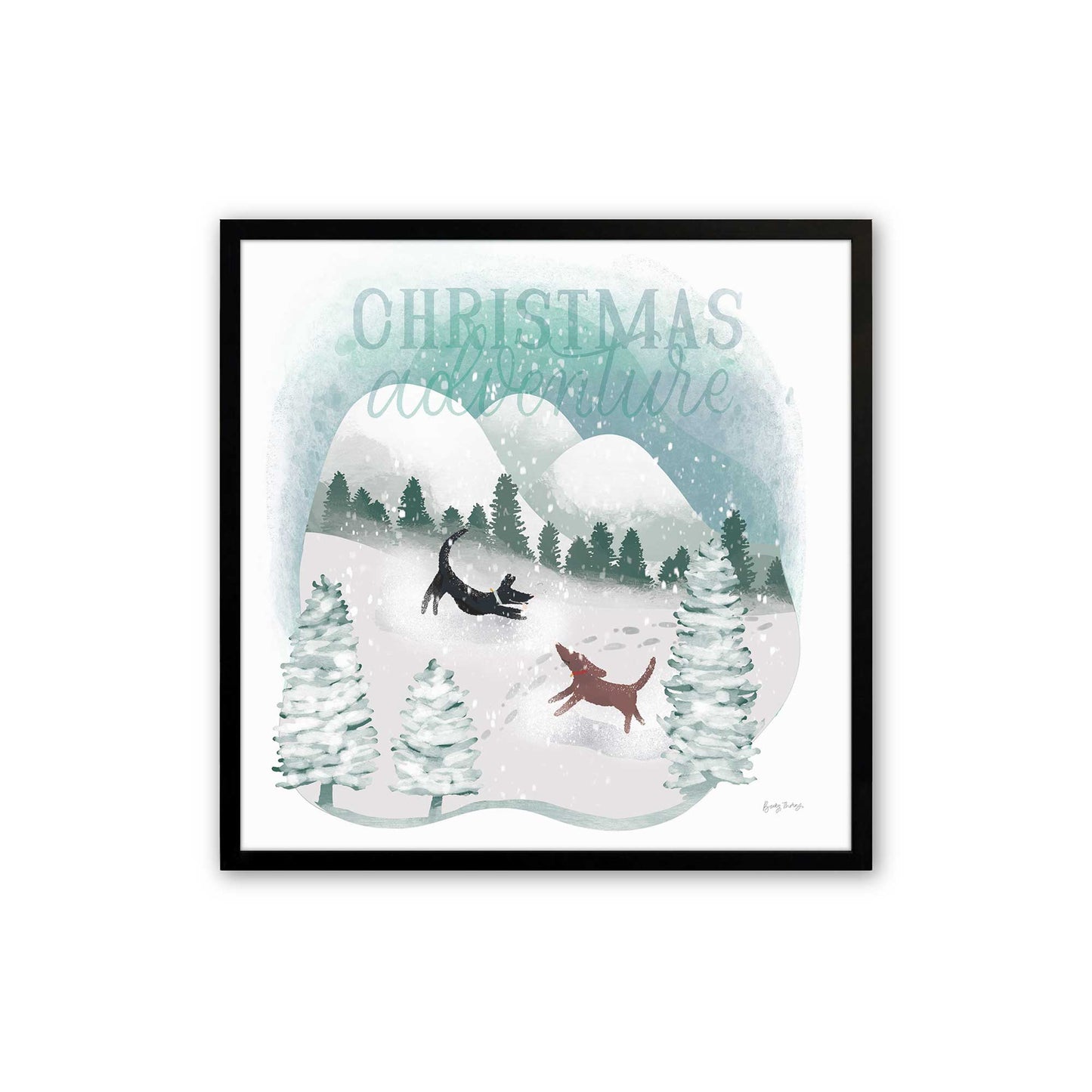 [Color:Satin Black], Picture of art in a Satin Black frame