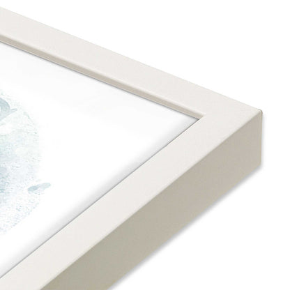 [Color:Opaque White], Picture of art in a Opaque White frame of the corner