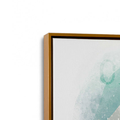 [Color:Polished Gold], Picture of art in a Polished Gold frame at an angle