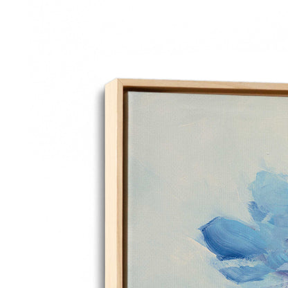 [Color:American Maple], Picture of art in a American Maple frame at an angle