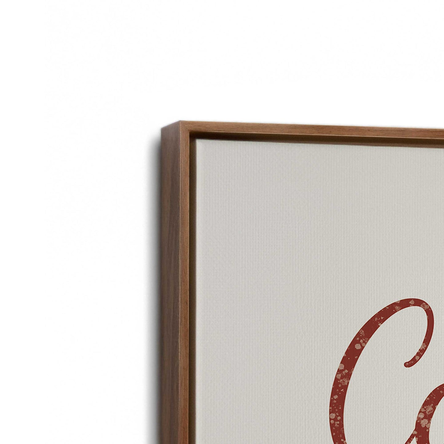 [Color:Walnut], Picture of the corner of the art