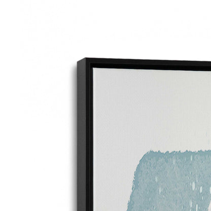 [Color:Satin Black], Picture of art in a Satin Black frame at an angle