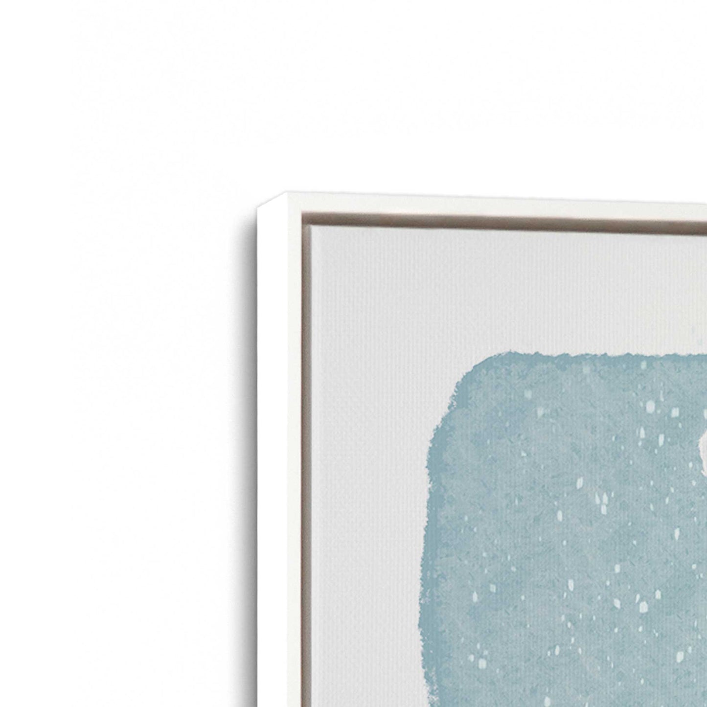 [Color:Opaque White], Picture of art in a White frame at an angle