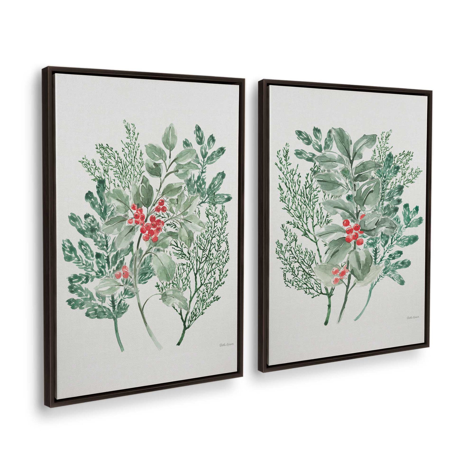 [Color:Espresso], Picture of art in a Espresso frame at an angle