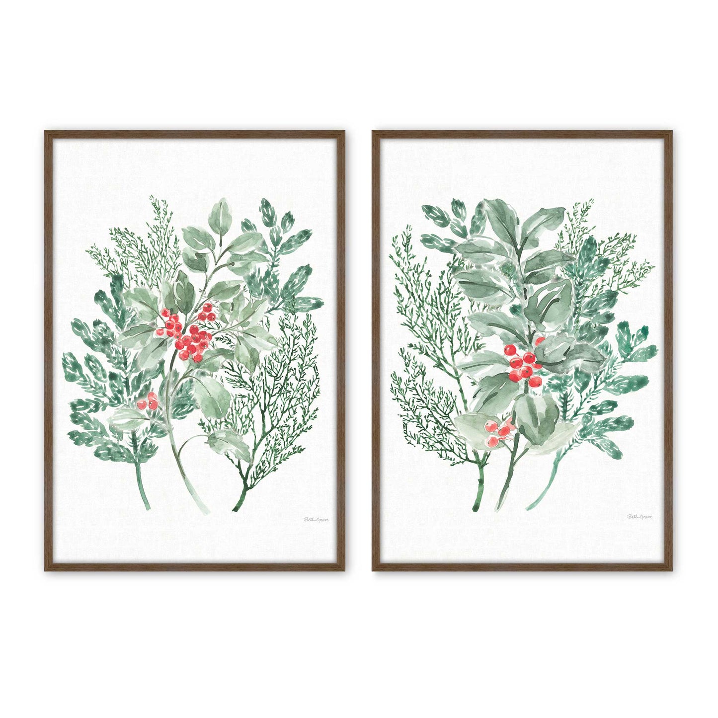 [Color:Walnut], Picture of art in a Walnut frame