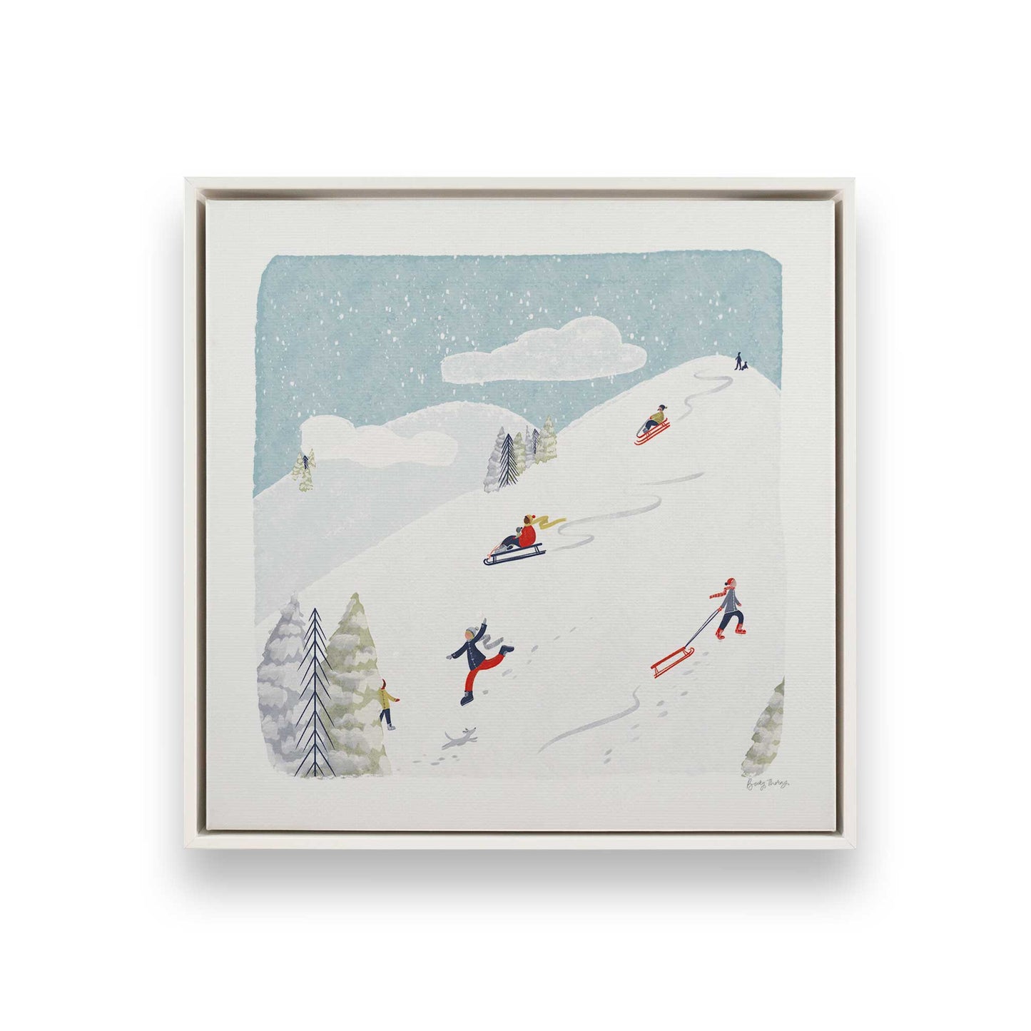 [Color:Opaque White], Picture of art in a White frame