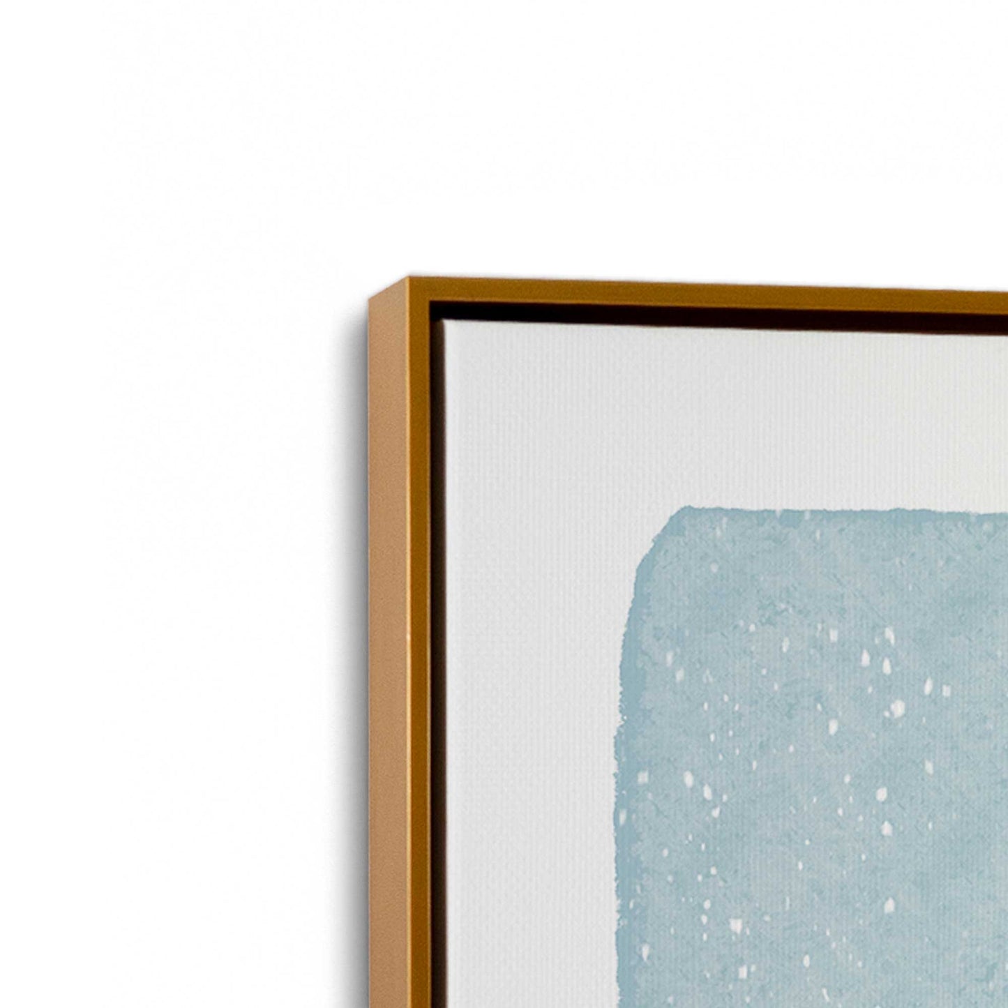 [Color:Polished Gold], Picture of art in a Polished Gold frame at an angle