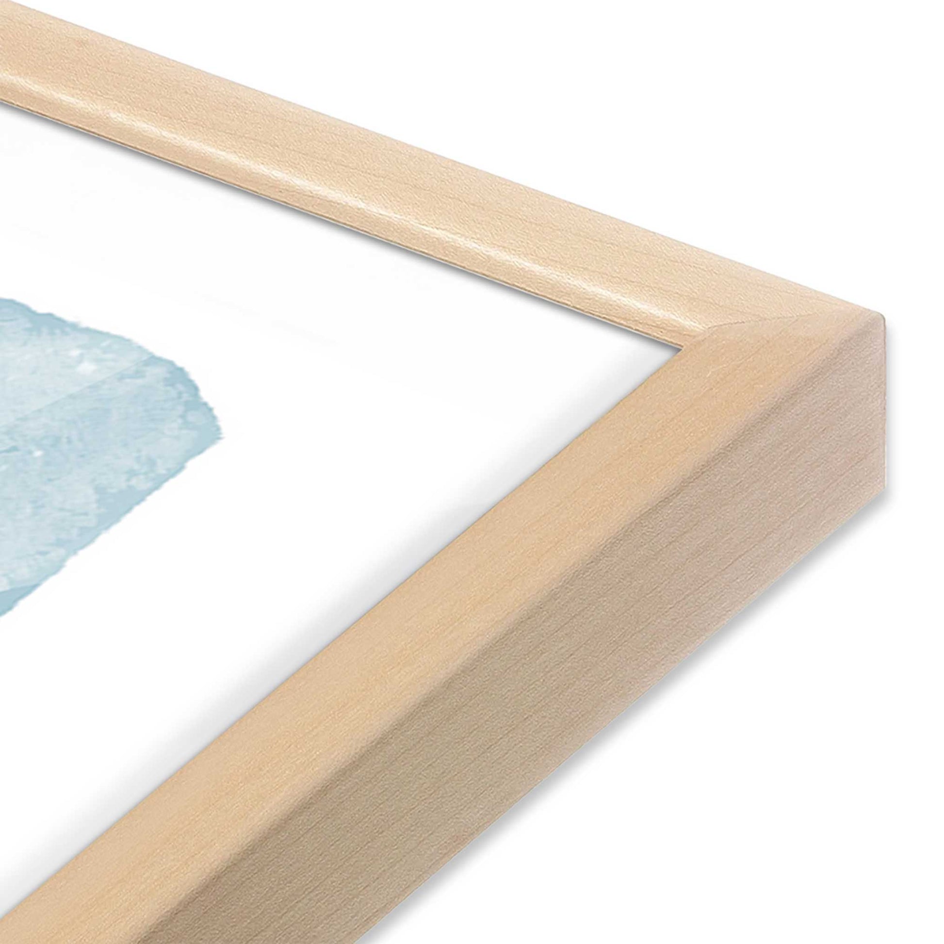 [Color:Raw Maple], Picture of art in a Raw Maple frame of the corner