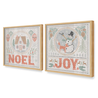 [Color:American Maple], Picture of art in an American Maple frame at an angle