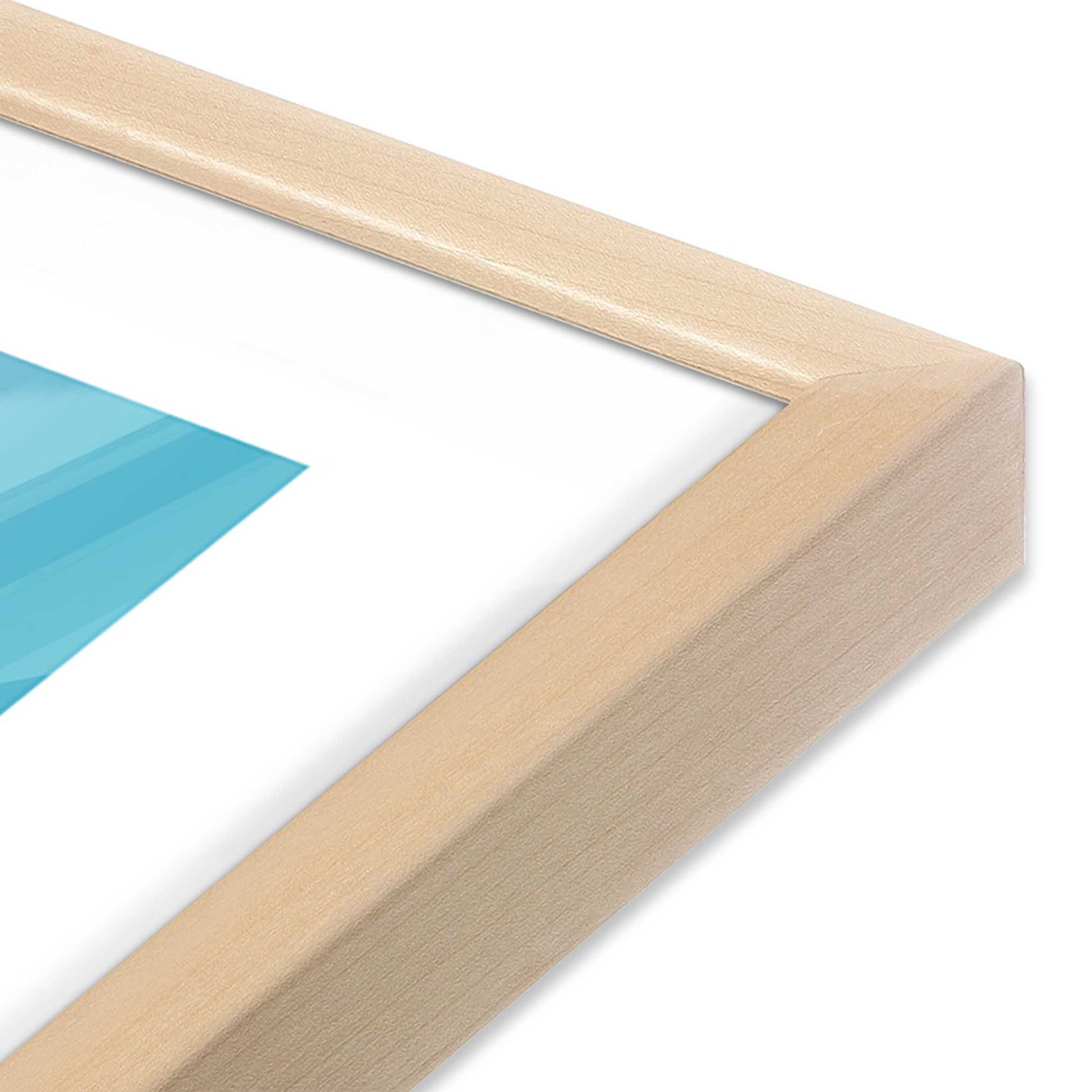 [Color:Raw Maple], Picture of art in a Raw Maple frame at an angle