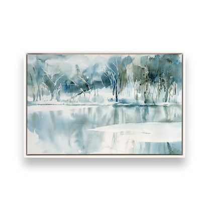 [Color:Opaque White], Picture of art in a White frame