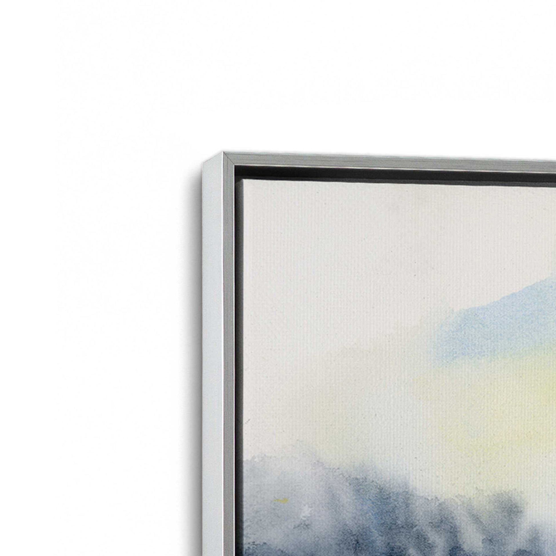 [Color:Polished Chrome], Picture of art in a Polished Chrome frame at an angle