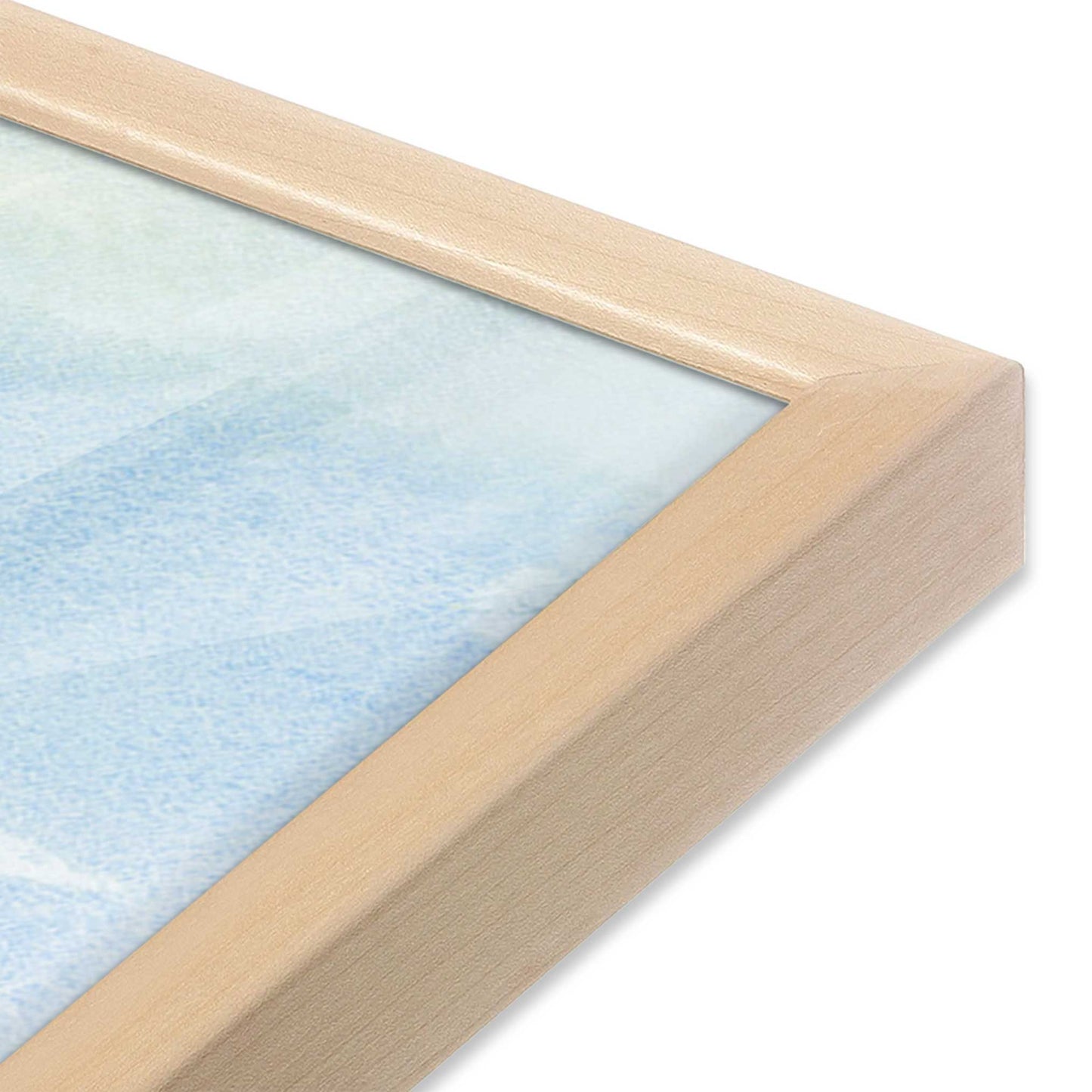 [Color:Raw Maple], Picture of art in a Raw Maple frame at an angle