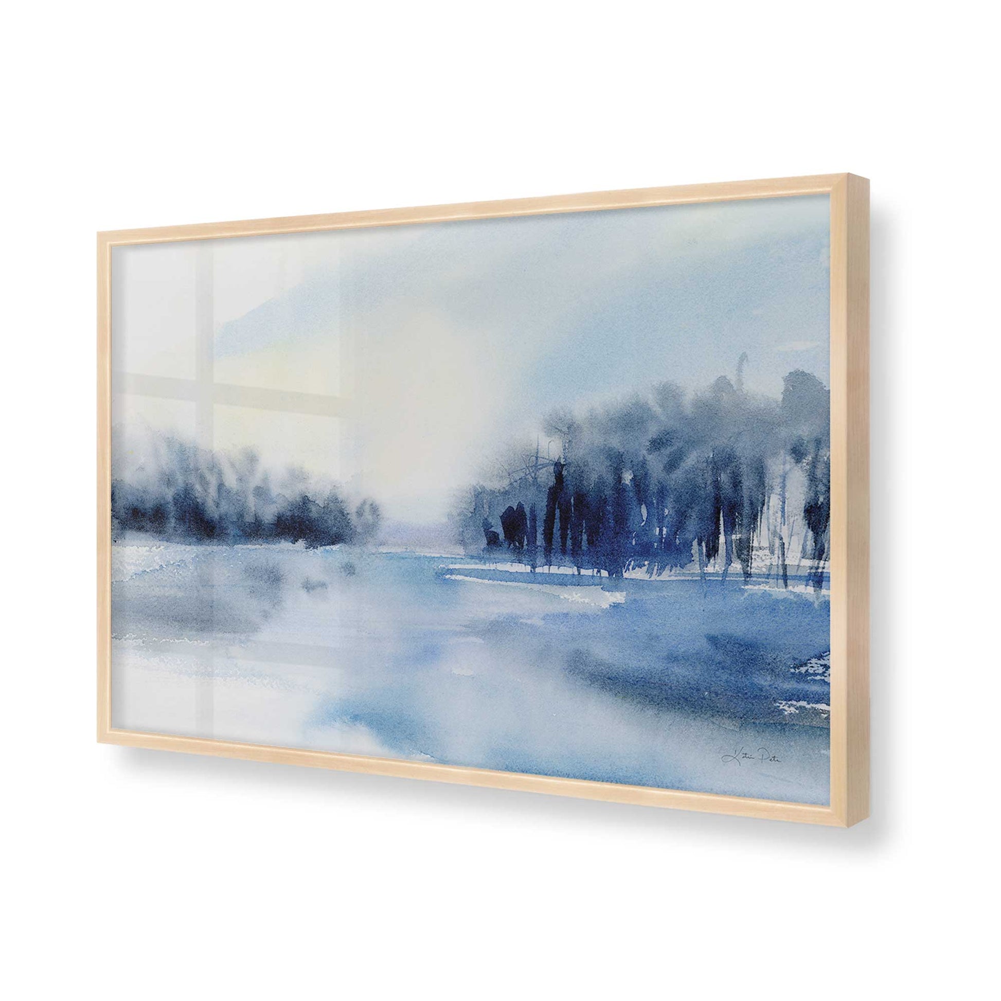 [Color:Raw Maple], Picture of art in a Raw Maple frame of the corner