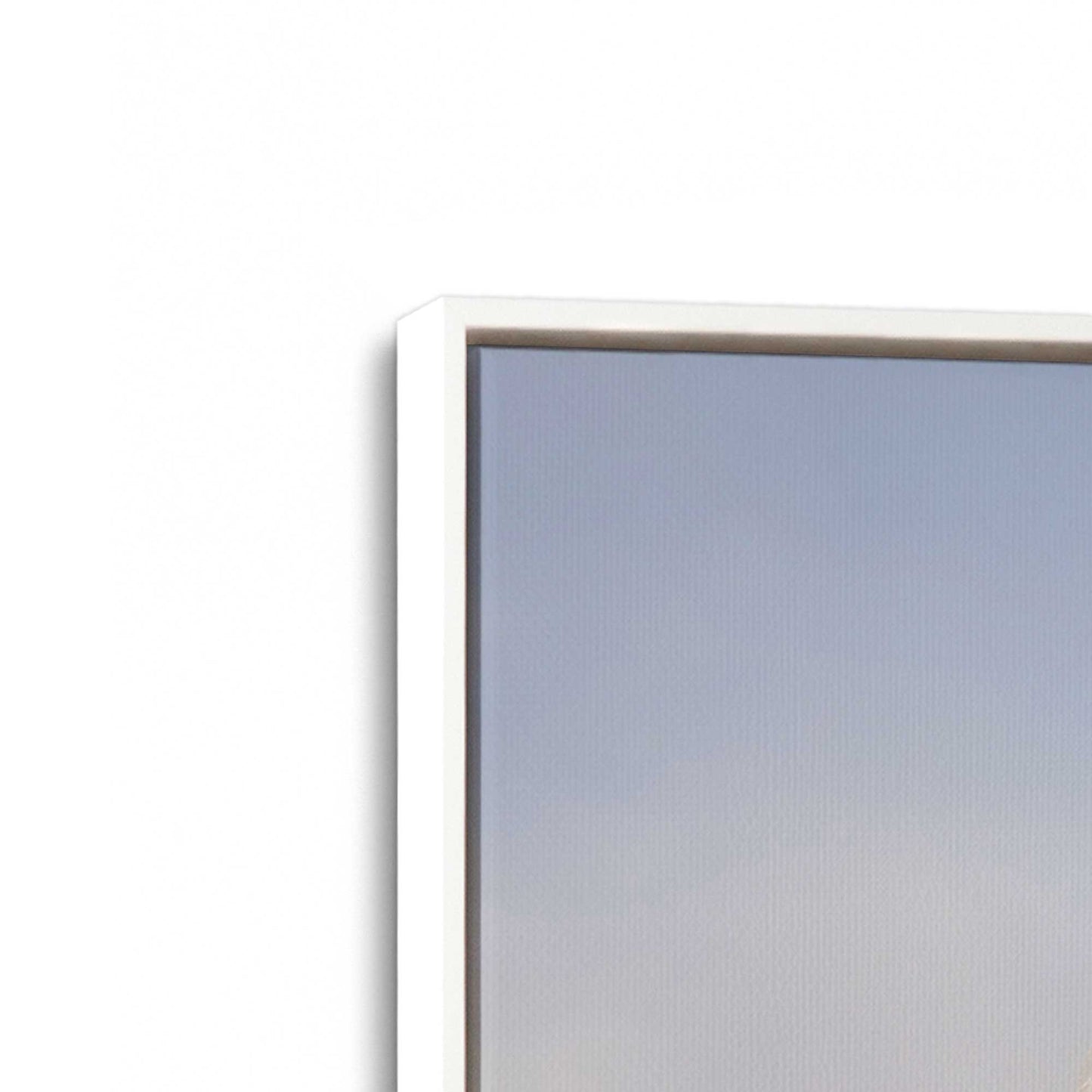 [Color:Opaque White], Picture of art in a White frame at an angle