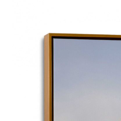 [Color:Polished Gold], Picture of art in a Polished Gold frame at an angle