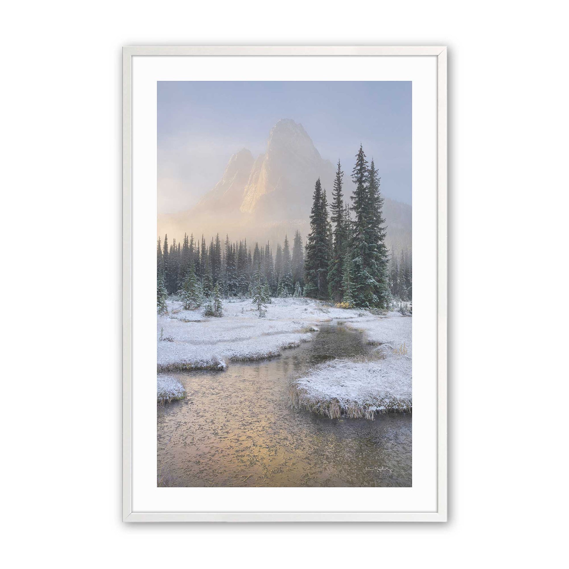 [Color:Opaque White], Picture of art in a Opaque White frame